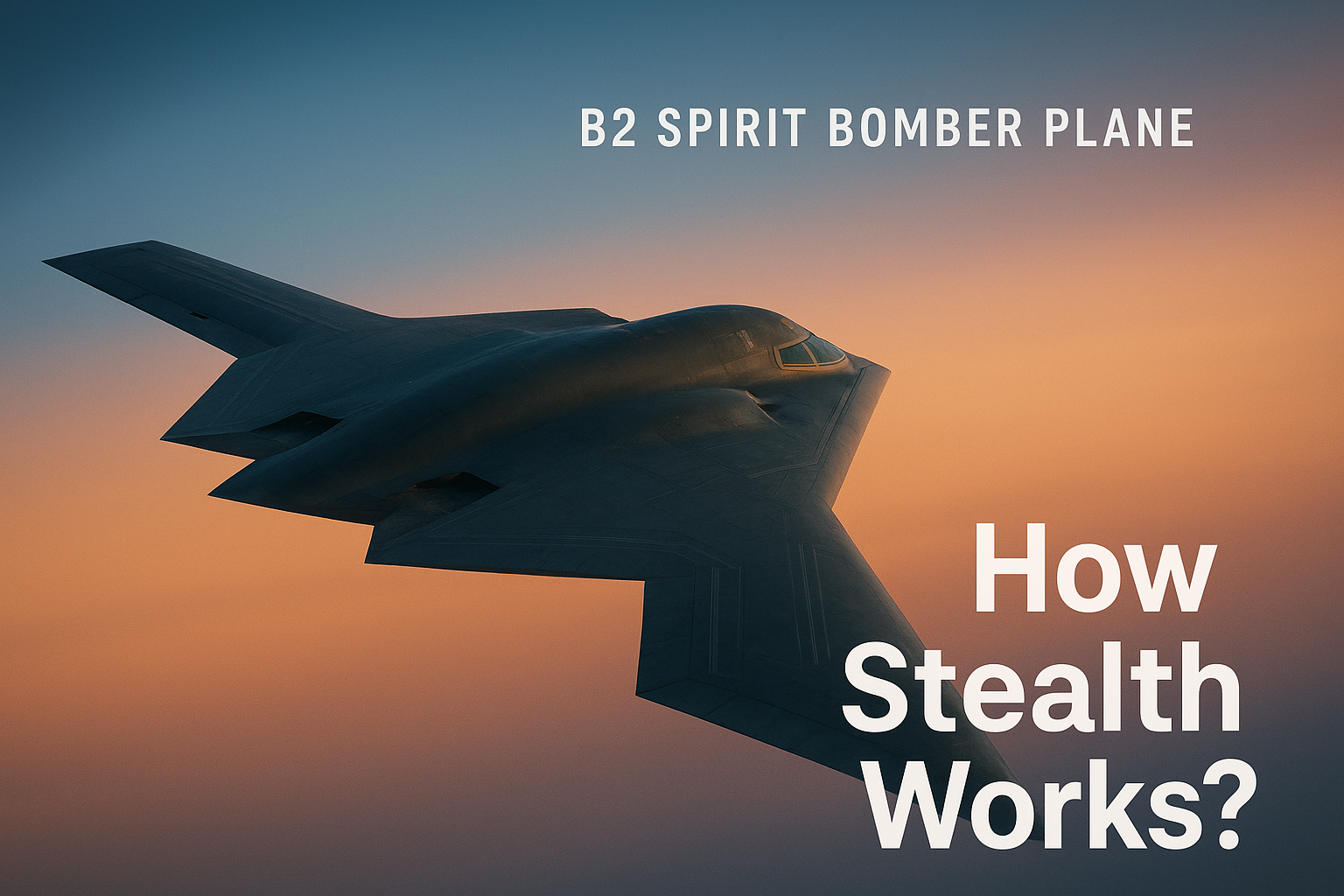 B2 Spirit Bomber Plane